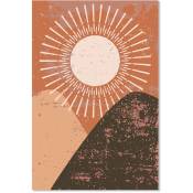 Hxadeco - Affiche Boho montagne et soleil - 40x60cm