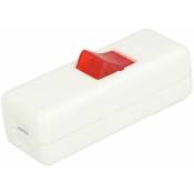 Interbär Interrupteur intermédiaire à cordon série 8010/10, éclairé, blanc / rouge