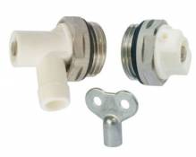 Kit bouchon purgeur orientable robinet de vidange orientable et clé à carré de 5 mm Somatherm for you