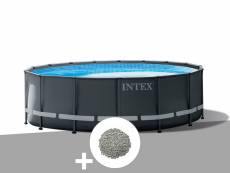 Kit piscine tubulaire intex ultra xtr frame ronde 5,49 x 1,32 m + 20 kg de zéolite
