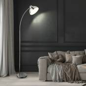 Lampe arche chrome lampadaire salon chambre spot pivotant