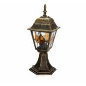 Licht-erlebnisse - Lampadaire rustique Lanterne extérieure or antique 42 cm salzburg - Or antique