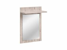 Miroir avec étagère - gustavo - 60 x 25 x 90 cm