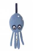 Mobile musical Octopus / Coton jean - Ferm Living bleu en tissu