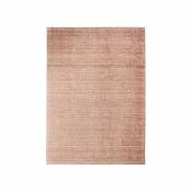 Mon Beau Tapis NUDE - Tapis en laine et coton rose nude 160x230