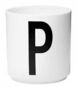 Mug A-Z / Porcelaine - Lettre P - Design Letters blanc