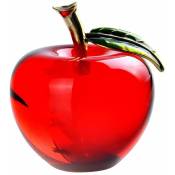 Ornements de Pomme en Cristal Souvenir de Cadeau de Décoration de Bureau à Domicile (Red) - Ej.life