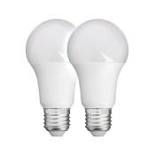 Pack de 2 ampoules led classiques (A60), culot E27, 11W cons. (75W eq.), 1055 lumens, lumière blanc neutre - PACK2EE1055GCW - Xanlite