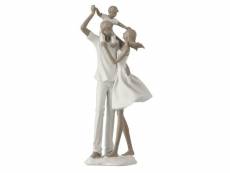 Paris prix - statuette déco "couple & enfant" 39cm