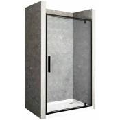 Porte de douche à entrouvrir rapid swing 120 - transparent/noir