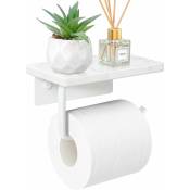 Porte-papier toilette en marbre avec ¨tag¨¨re, support de rouleau de papier toilette, support mural ¨¤ vis, support de rouleau de papier toilette en