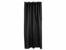 Rideau de douche - polyester - 180 x 200 cm - noir