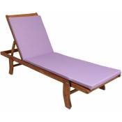 Setgarden - Coussin de chaise longue 190x60x4cm, lila,