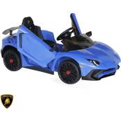 Voiture électrique 12V pour enfant Lamborghini. bleu.