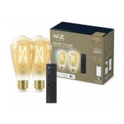 WIZ - Kit de démarrage 2 ampoules connectées Edison