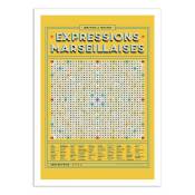 Affiche 50x70 cm - Expressions Marseillaises - Frog