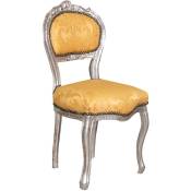 Biscottini - Chaises Louis xvi 90x45x42 cm Chaise argentée