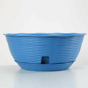 Bol de jardin - Paglia - D 20 x H 8,5 cm - Bleu - Livraison