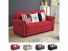 Canapé convertible en tissu lit avec coussins sweet dreams - rouge Modus Sofà