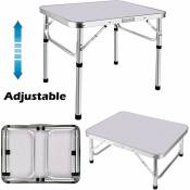 Dayplus - Pliant 2 pieds table de camping en aluminium