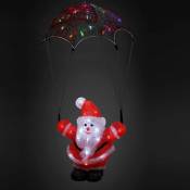Deuba - Figurine lumineuse led en acrylique - décoration de Noël - Modèle au choix Père noël en parachute
