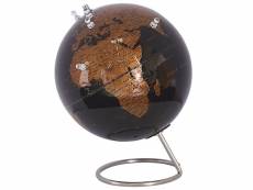 Globe noir et cuivré 29 cm à magnets cartier 234696