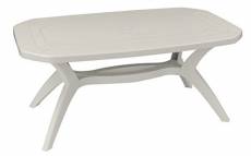 Grosfillex Table De Jardin Ibiza-165X100 Blanc