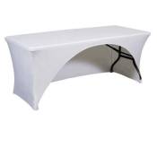 Housse pour mobilier de jardin Nappe de couverture de table élastique nappe de conférence rectangulaire (blanc) - White