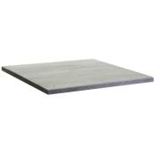 Iperbriko - Plateau de table rectangulaire en résine grise pour extérieur