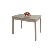 Iperbriko - Table à manger extensible en bois mélaminé orme cm 60x90 - 120