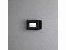 Konstsmide chieri applique murale carrée effet extérieur 4w led haute puissance noir, ip54