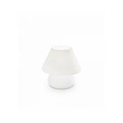 Lampe de table Blanche prato 1 ampoule Hauteur 4 Cm - Blanc