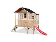 Maisonnette en bois pour enfants Loft 350 Naturel - Exit Toys