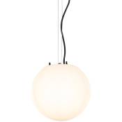 Nura - Suspension - 1 lumière - ø 25 cm - Blanc - Moderne - éclairage extérieur - Blanc - Qazqa