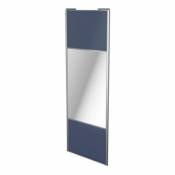 Porte de placard coulissante avec miroir bleu avec
