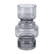 Present Time - Vase Courtly glass Gris Asymétrique - Gris