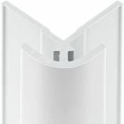 Profilé d'angle extérieur pour panneau mural de douche, DécoDesign Schulte Blanc, 210 cm