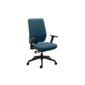 Sans Marque - Chaise de bureau Prega tissu avec accoudoirs réglables 3D - bleu - Maxiburo - Bleu