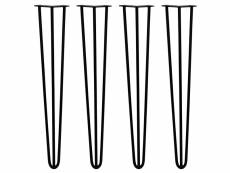 Skiski legs - 4 pieds de table en épingle à cheveux