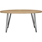 Table à manger ovale en bois manguier massif L160