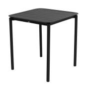 Table carrée de terrasse (70x70cm) noire