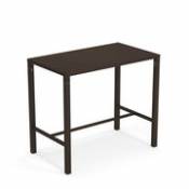Table haute Nova / 120 x 70 cm x H 105 cm - Acier - Emu marron en métal