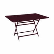 Table pliante Caractère / 128 x 90 cm - 6 personnes / Métal - Fermob rouge en métal
