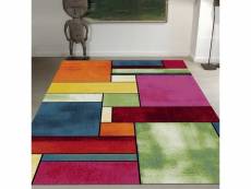 Tapis grand dimensions belo 11 multicolore 80 x 150 cm tapis de salon moderne design par unamourdetapis