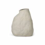 Vase Vulca Medium / Grès - H 36 cm - Ferm Living blanc