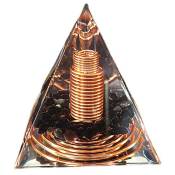 6Cm Cristal Gravier Spirale Pyramide Spirale Bobine Pyramide Fait à la Main Ameublement Artisanat Spirale Fil de Cuivre
