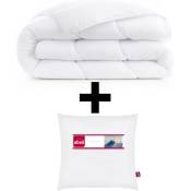 Abeil - Pack oreiller et Couette de lit premium tempérée 350g blanc Aerelle soft flex Dimension - 140x200, oreiller - 1 oreiller