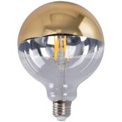 Ampoule led globe miroir doré E27 G125 - 6W - 3000K