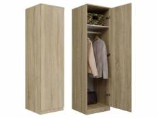 Armoire armoire étagère porte sd-50 chêne sonoma