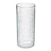 Atmosphera - Vase en Verre Cylindrique Craq 30cm Transparent